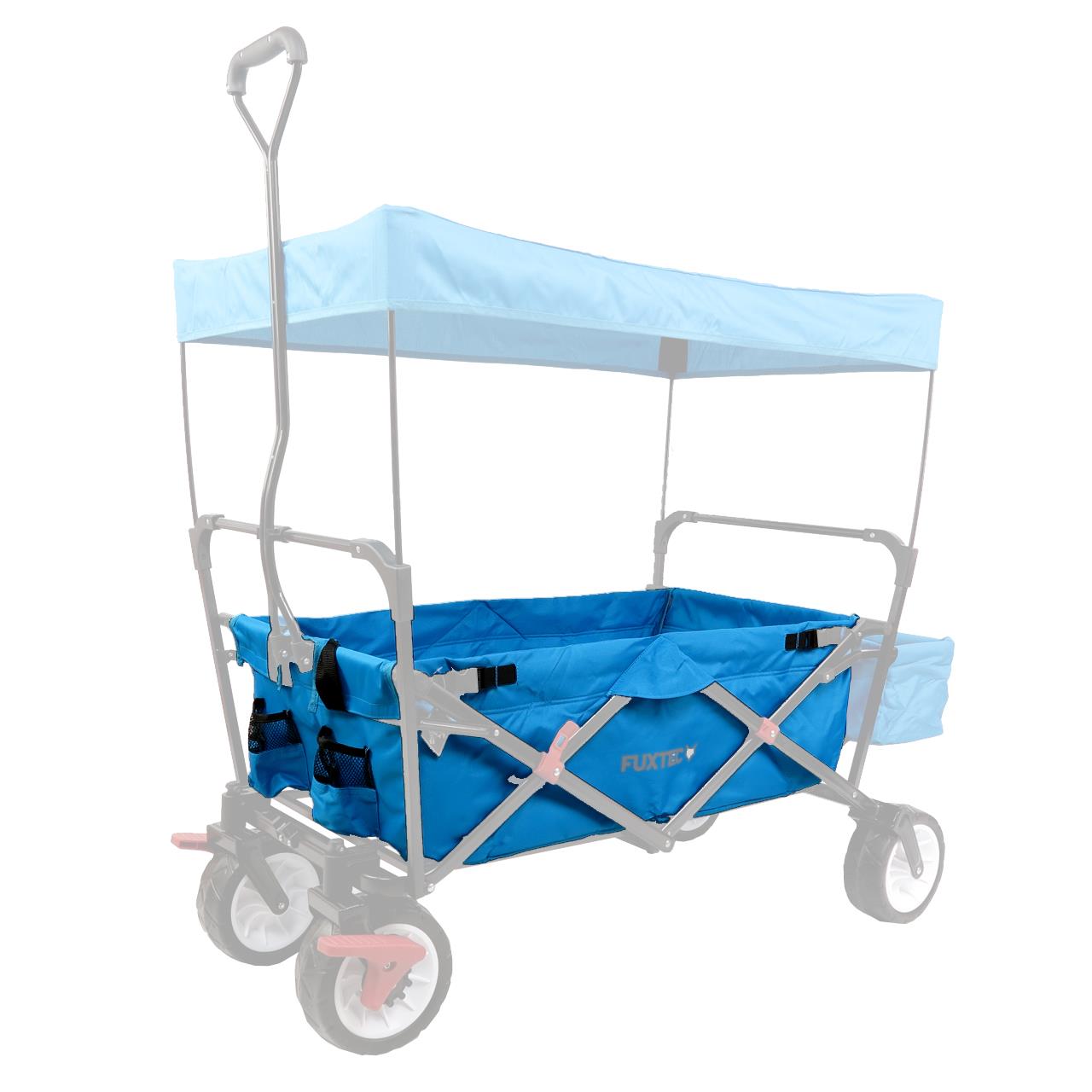 FUXTEC - Tissu d'habitacle chariot de transport pliable Wild Cruiser en turquoise
