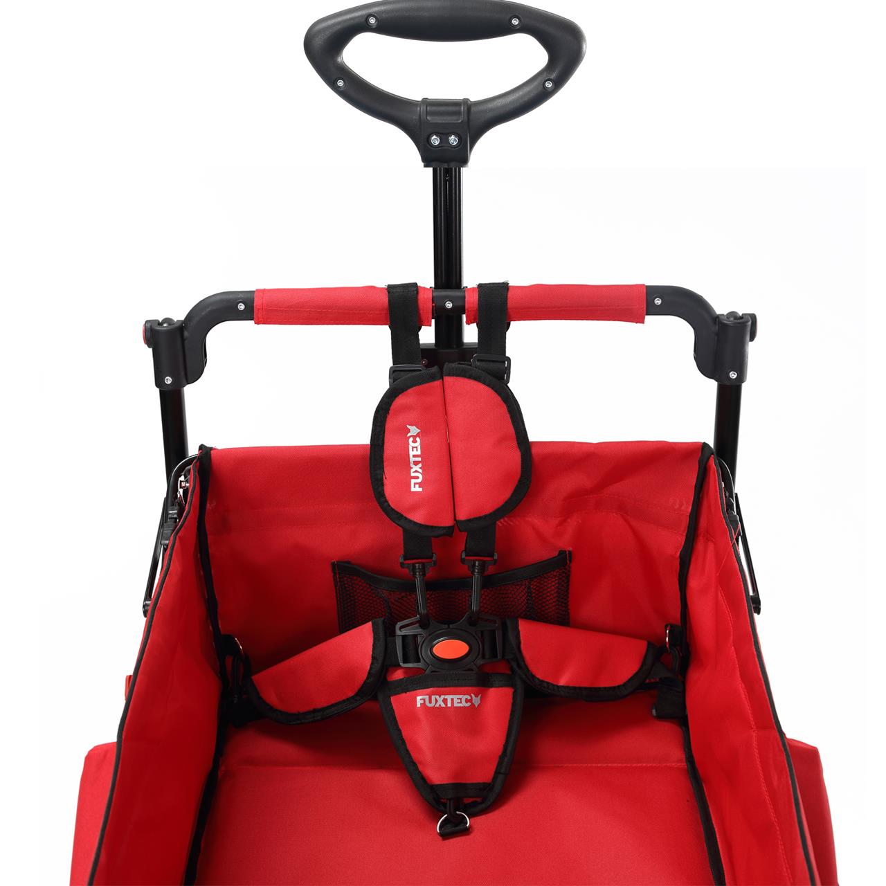 FUXTEC - Ceinture de sécurité 5 points rouge chariot Premium Cruiser