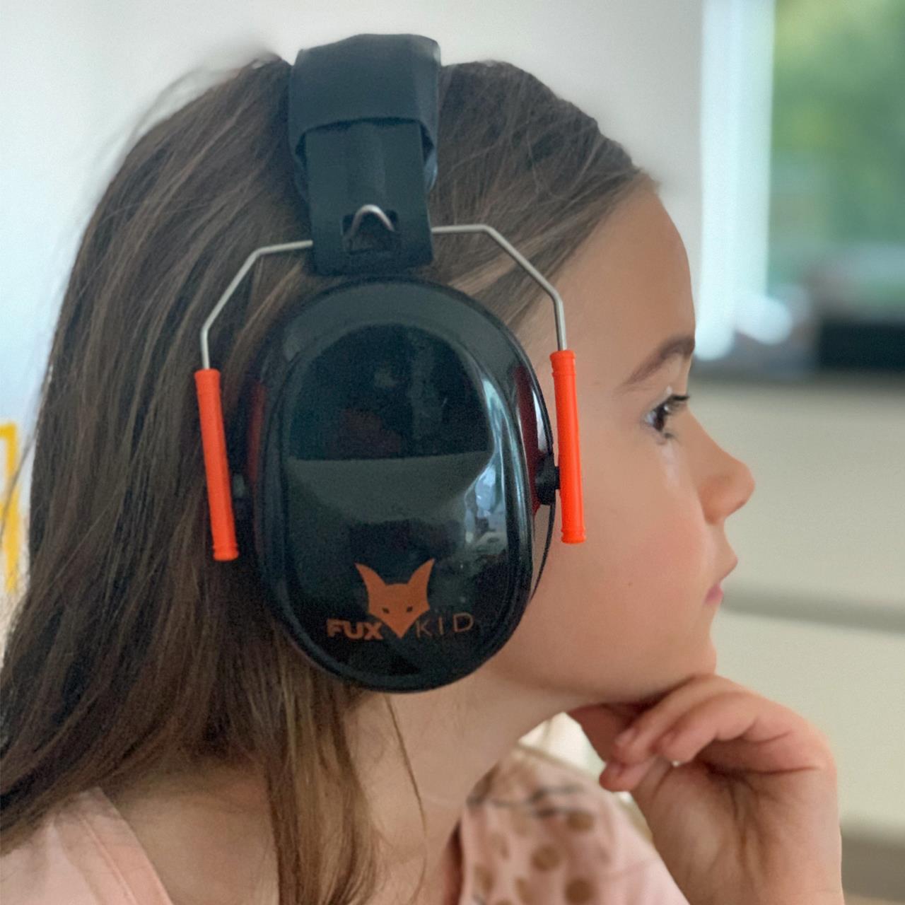 FUXTEC - Casque - Protection auditive pour enfants, orange/noir