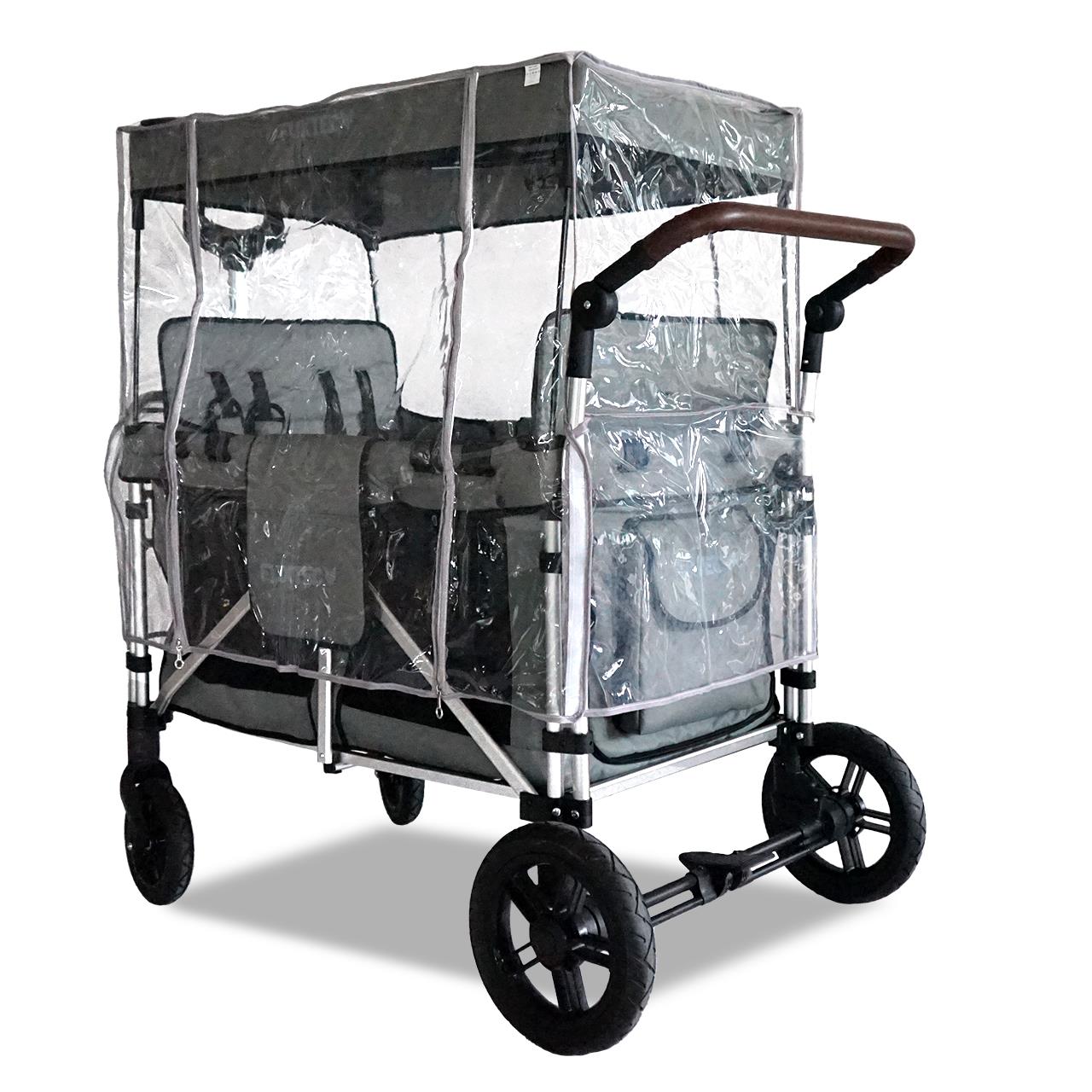 FUXTEC - Protection pluie chariot de transport pliable - Family Cruiser