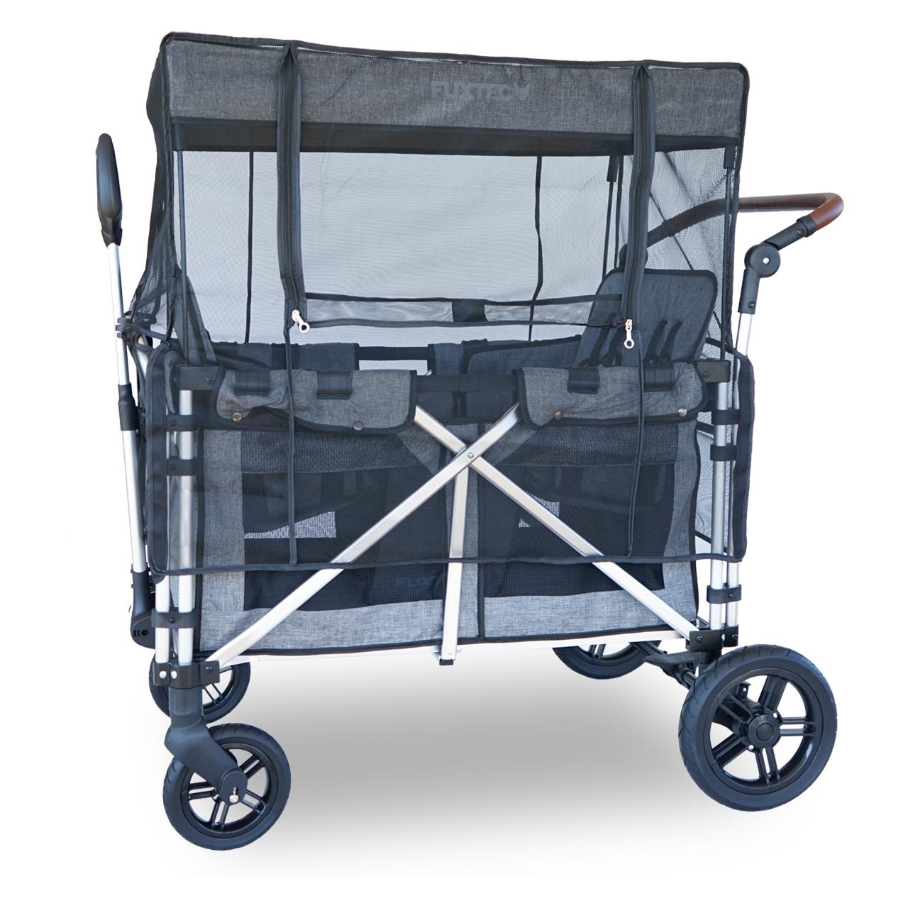 FUXTEC - Protection solaire / moustiquaire - chariot de transport Family Cruiser