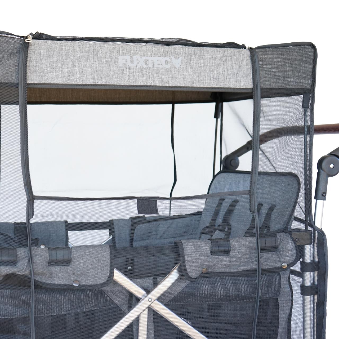 FUXTEC - Protection solaire / moustiquaire - chariot de transport Family Cruiser