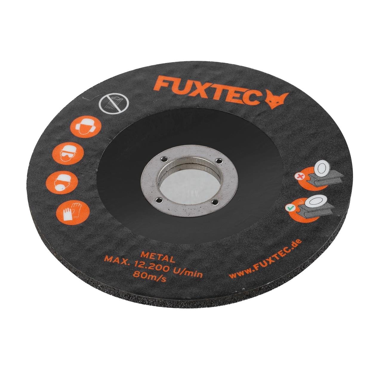 Meuleuse d'angle sans fil 20V FUXTEC FX-E1WS20 - set avec batterie 2Ah et chargeur 1A