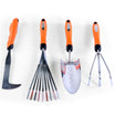 Set de 4 outils de jardin à main premium - grattoir joint, griffe 3 dents, râteau et pelle à main