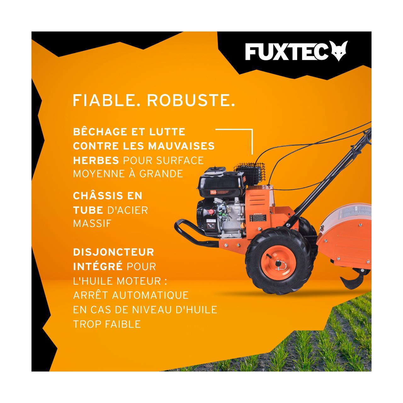 FUXTEC FX-AF2212 Ackerfräse Bodenhacke Motorhacke mit 50cm Breite