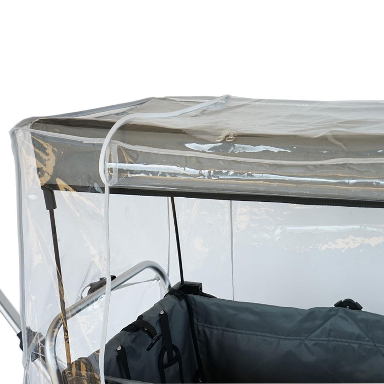 FUXTEC - Protection transparente contre la pluie pour le chariot pliable Super Cruiser