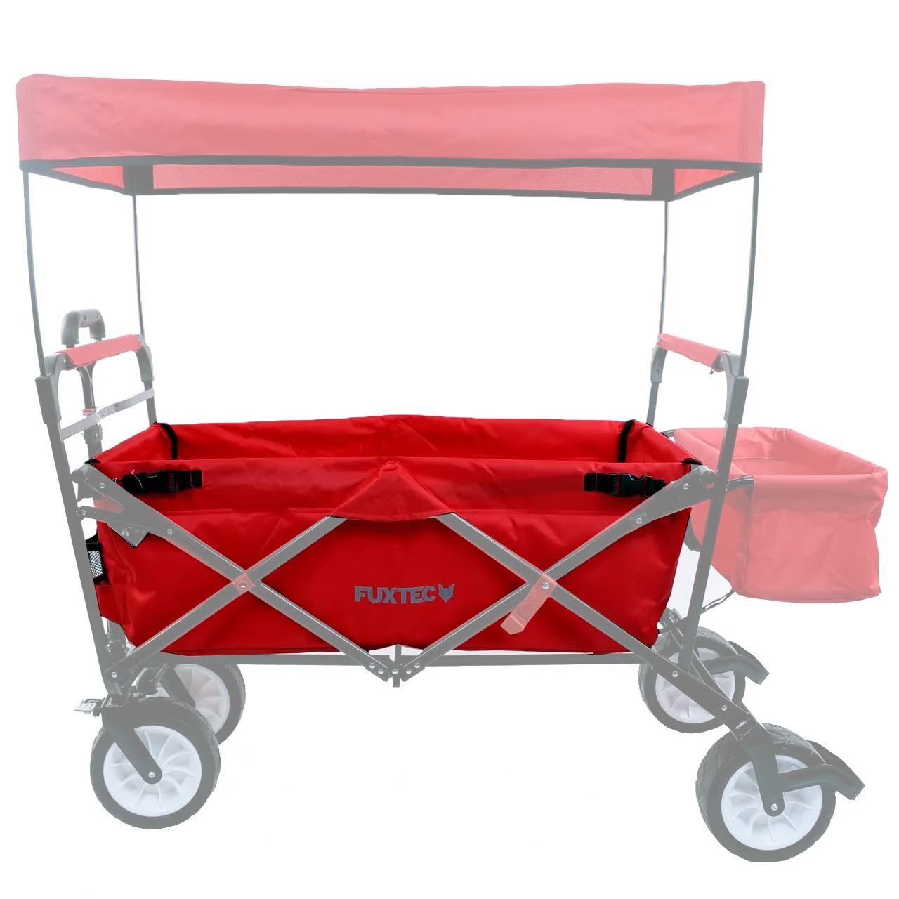 FUXTEC - Tissu d'habitacle chariot de transport pliable City Cruiser et Free Cruiser en rouge